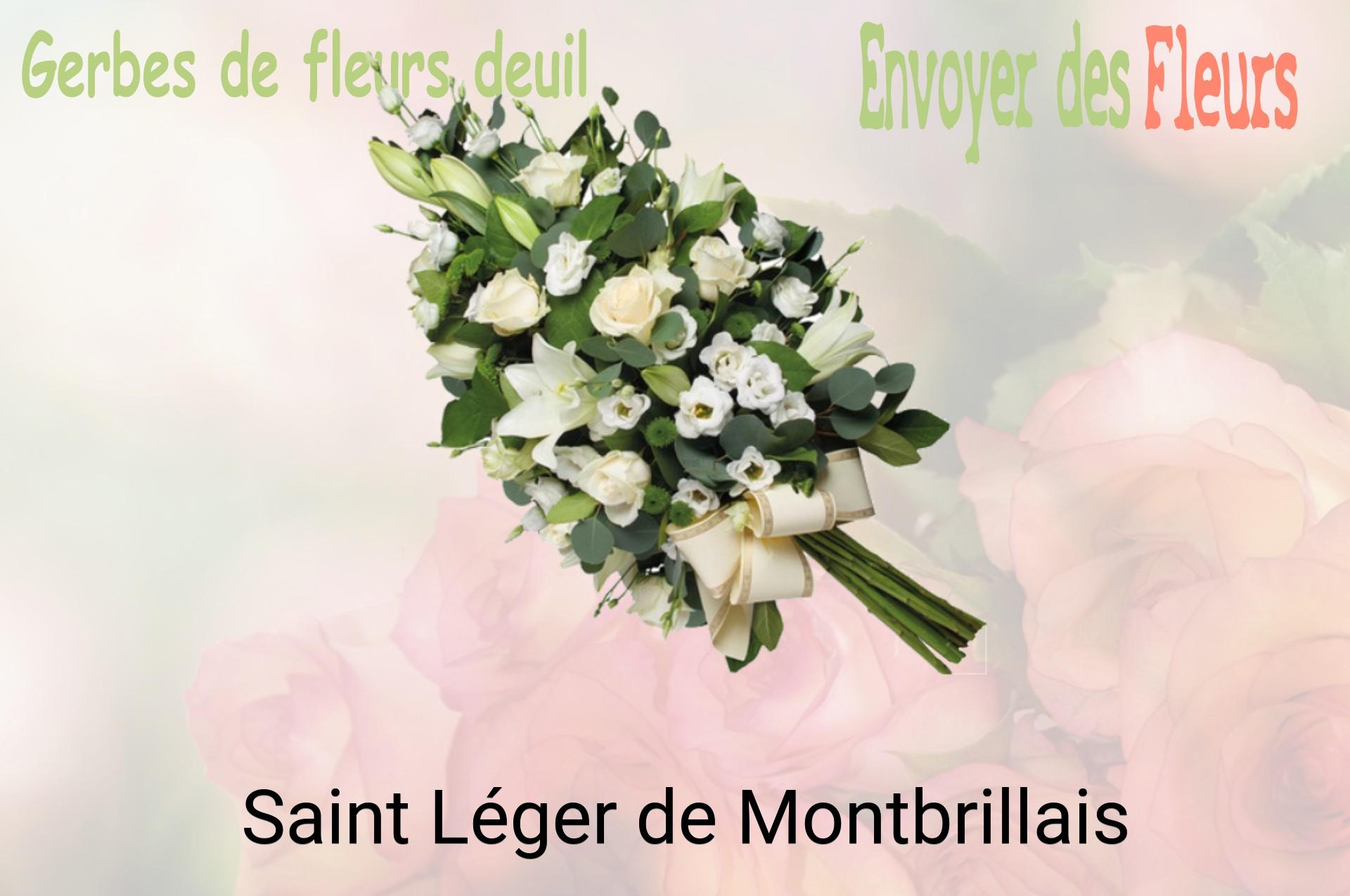 Gerbe de fleurs de deuil livrée à Saint-Léger-de-Montbrillais